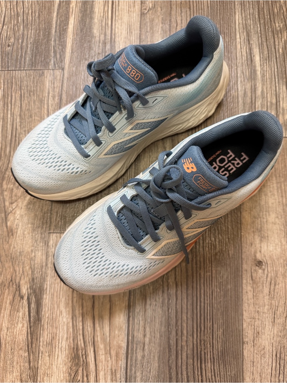 New Balance Fresh Foam X 880v14 Running Shoes Blue White Orange Size 8 - Picture 2 of 8